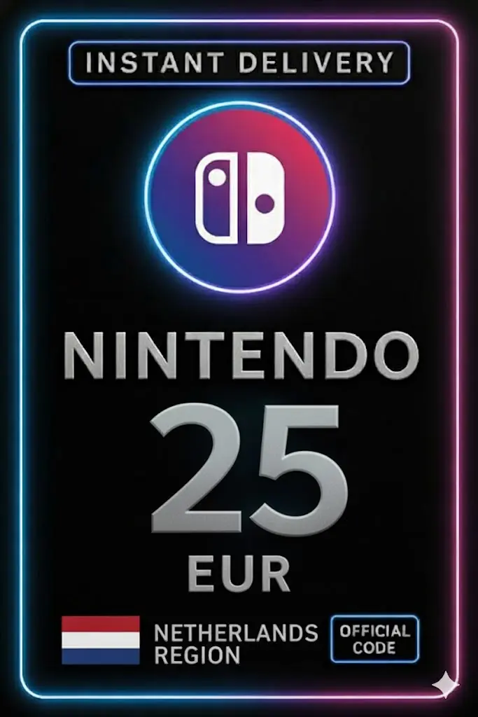 Nintendo eShop Kartı - 25€ (Hollanda) Nintendo eShop Kartı - 25€ (Hollanda)