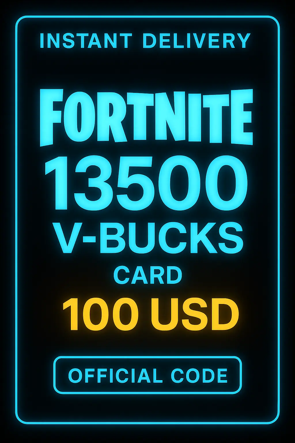 Карта Fortnite 13500 V-Bucks - 100 USD Карта Fortnite 13500 V-Bucks - 100 USD