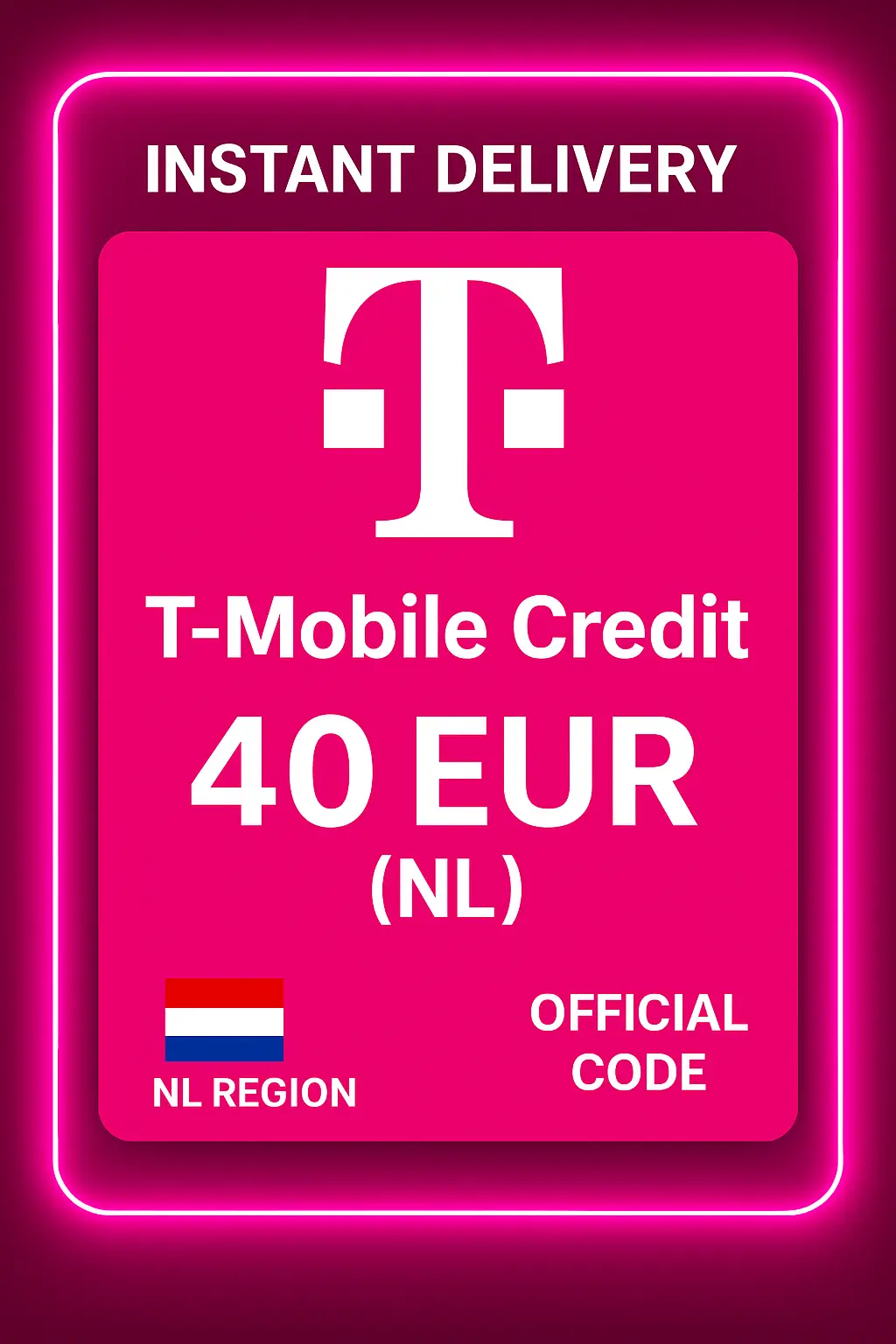 T-Mobile kredit - 40 EUR (NL) T-Mobile kredit - 40 EUR (NL)
