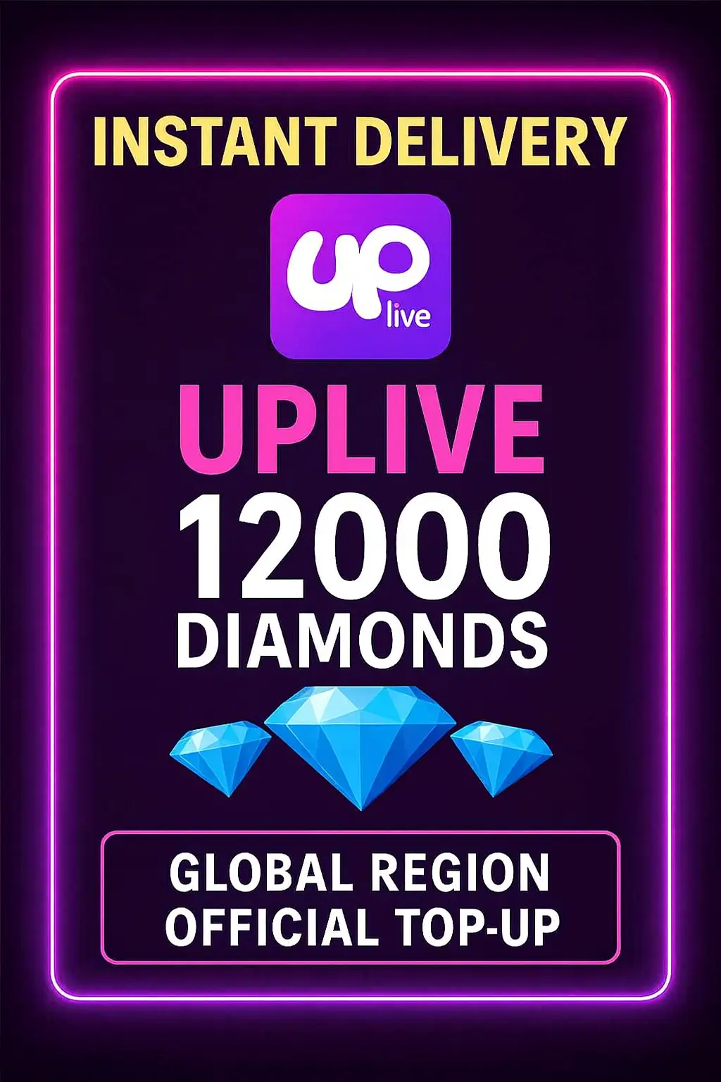 UPlive 12000 Diamonds (Top-Up) UPlive 12000 Diamonds (Top-Up)