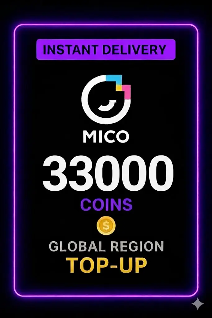 Mico Live - 33000 Coins Top-Up (Global) Mico Live - 33000 Coins Top-Up (Global)