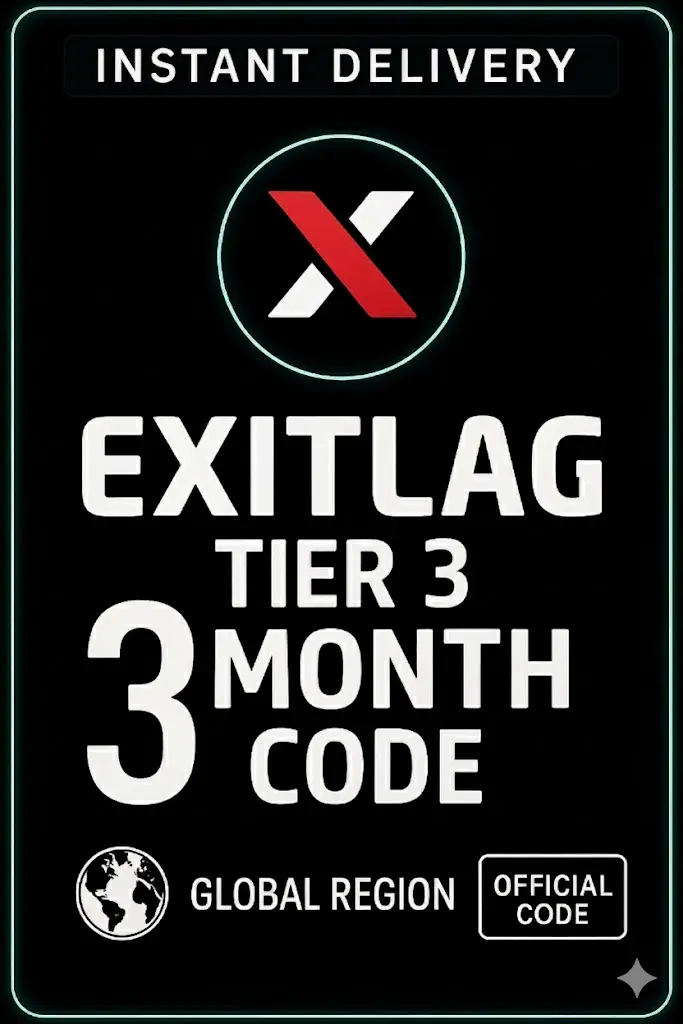 Exitlag 3 Month (Tier 3) Check description for region restrictions. Exitlag 3 Month (Tier 3) Check description for region restrictions.