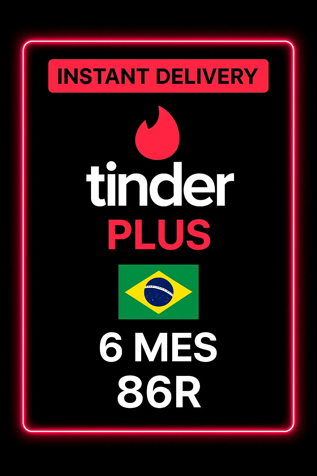Tinder Plus 6 Měsíců 86R - Brazílie Tinder Plus 6 Měsíců 86R - Brazílie
