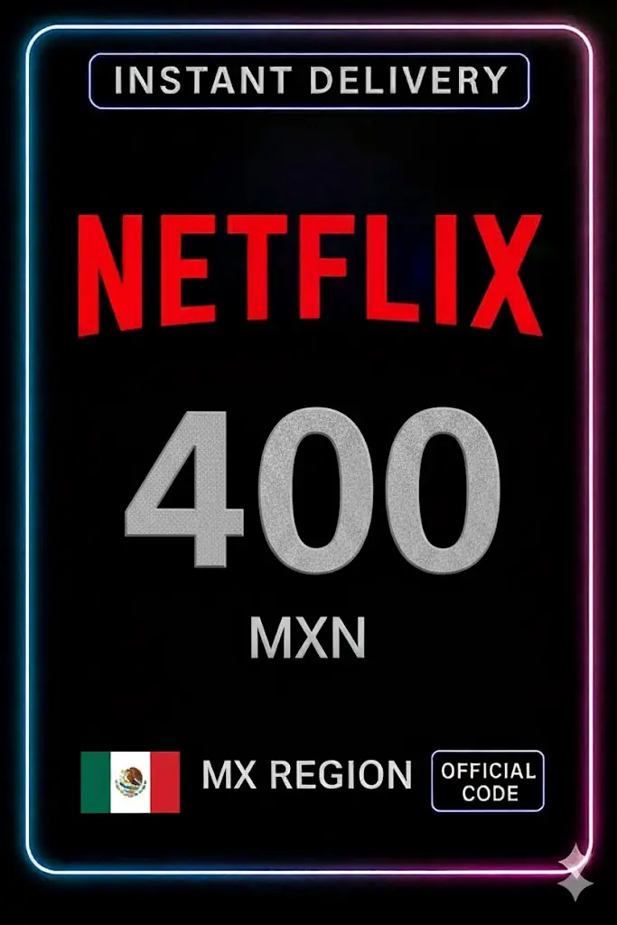Netflix Kartë Dhuratë 400 MXN Netflix Kartë Dhuratë 400 MXN