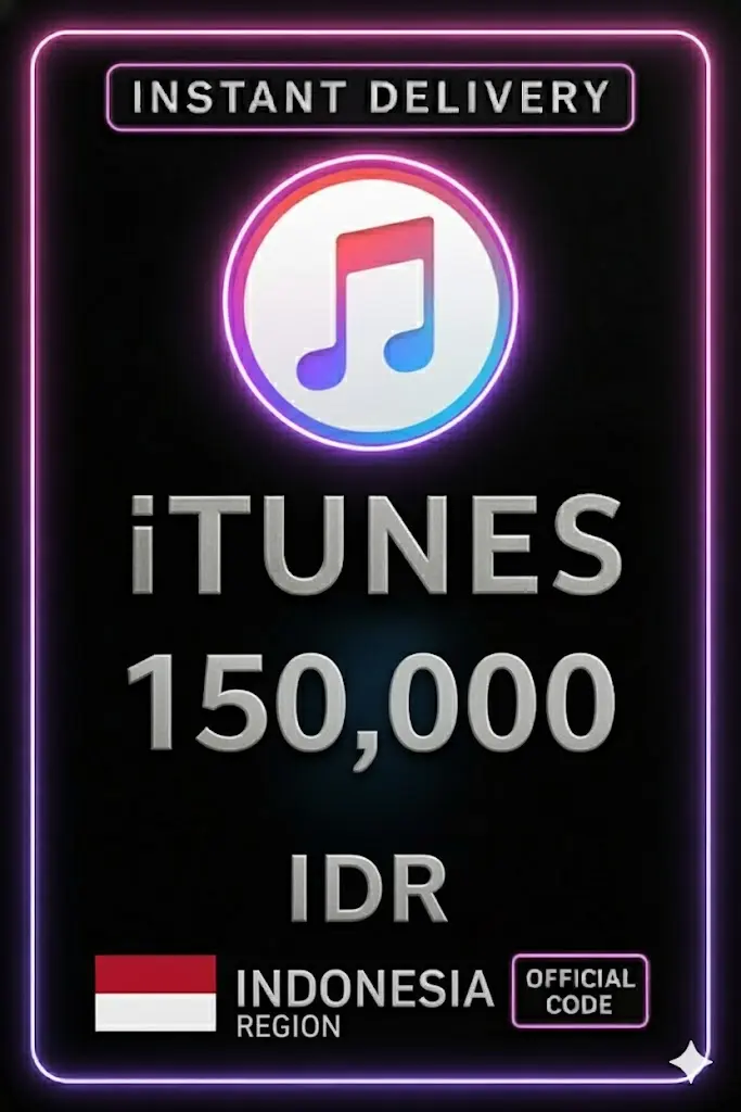 iTunes подаръчна карта Индонезия - 150.000 IDR iTunes подаръчна карта Индонезия - 150.000 IDR