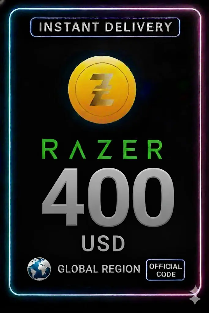 400 USD Razer Gold Глобален Пин 400 USD Razer Gold Глобален Пин