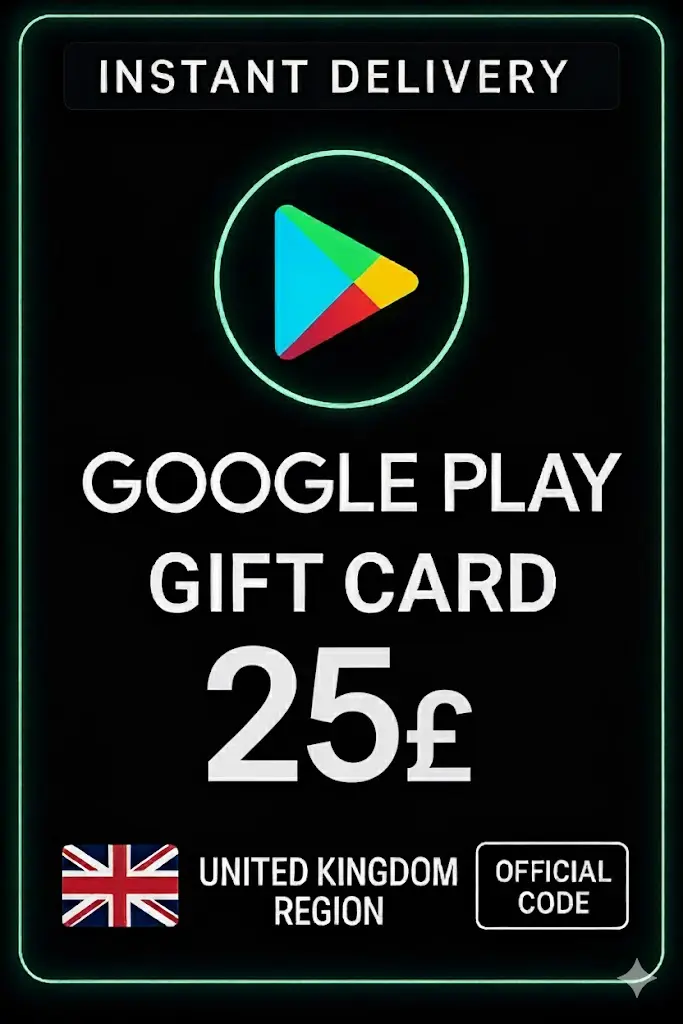 Google Play-presentkort - Storbritannien UK 25 £ Google Play-presentkort - Storbritannien UK 25 £