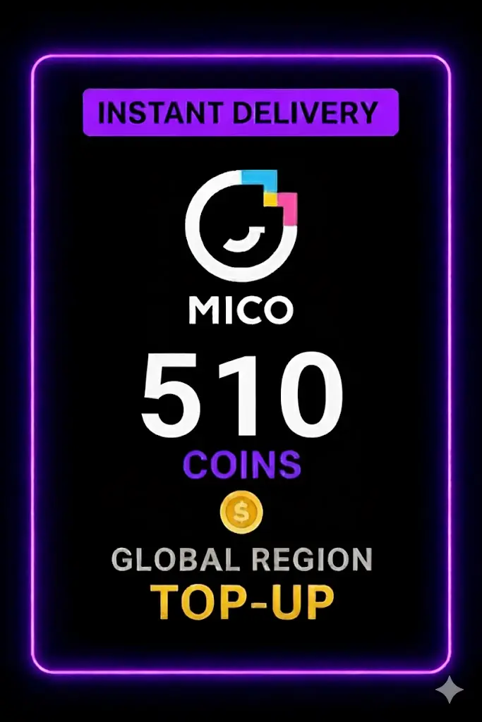 Mico Live - 510 Coins Top-Up (Global) Mico Live - 510 Coins Top-Up (Global)