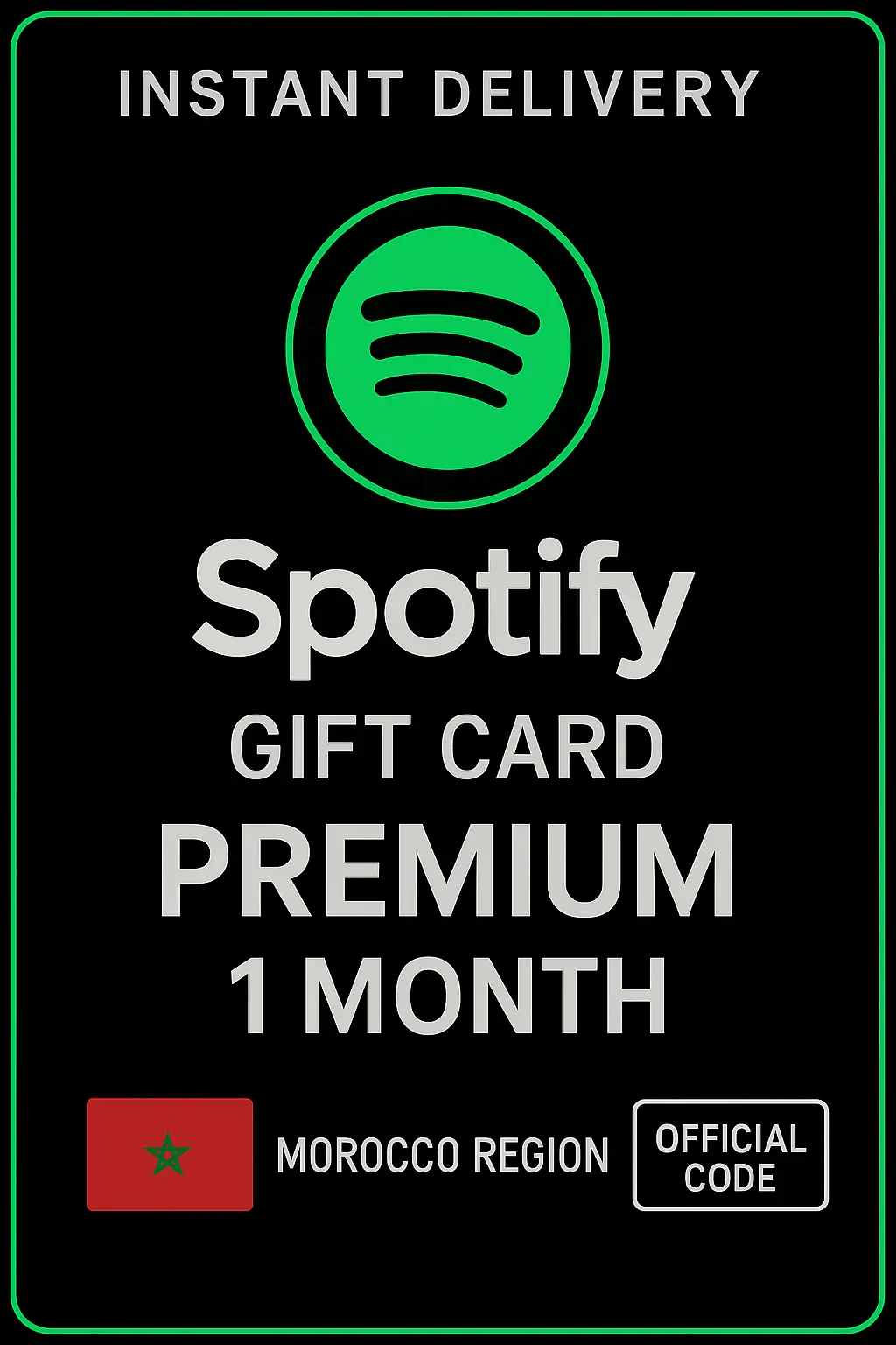 Spotify Geschenkkarte Marokko - 1 Monat Premium Spotify Geschenkkarte Marokko - 1 Monat Premium