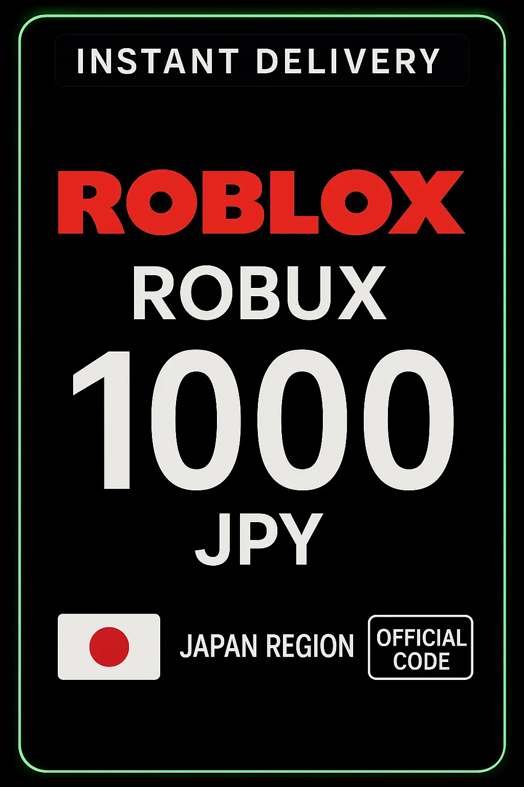 Roblox 1000 JPY Game Card (JP) Roblox 1000 JPY Game Card (JP)