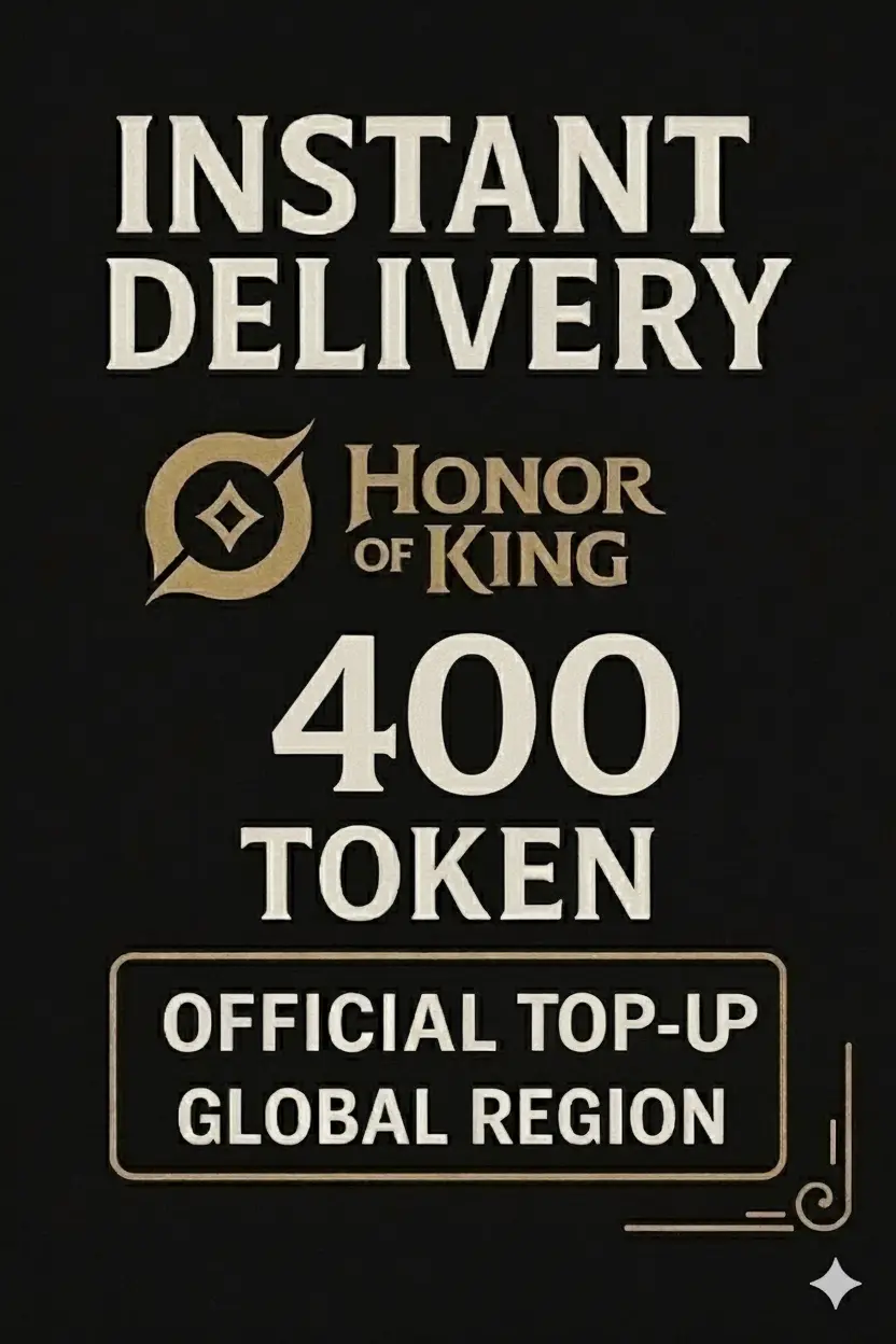 Honor of Kings - 400 Token (Top-Up) Honor of Kings - 400 Token (Top-Up)