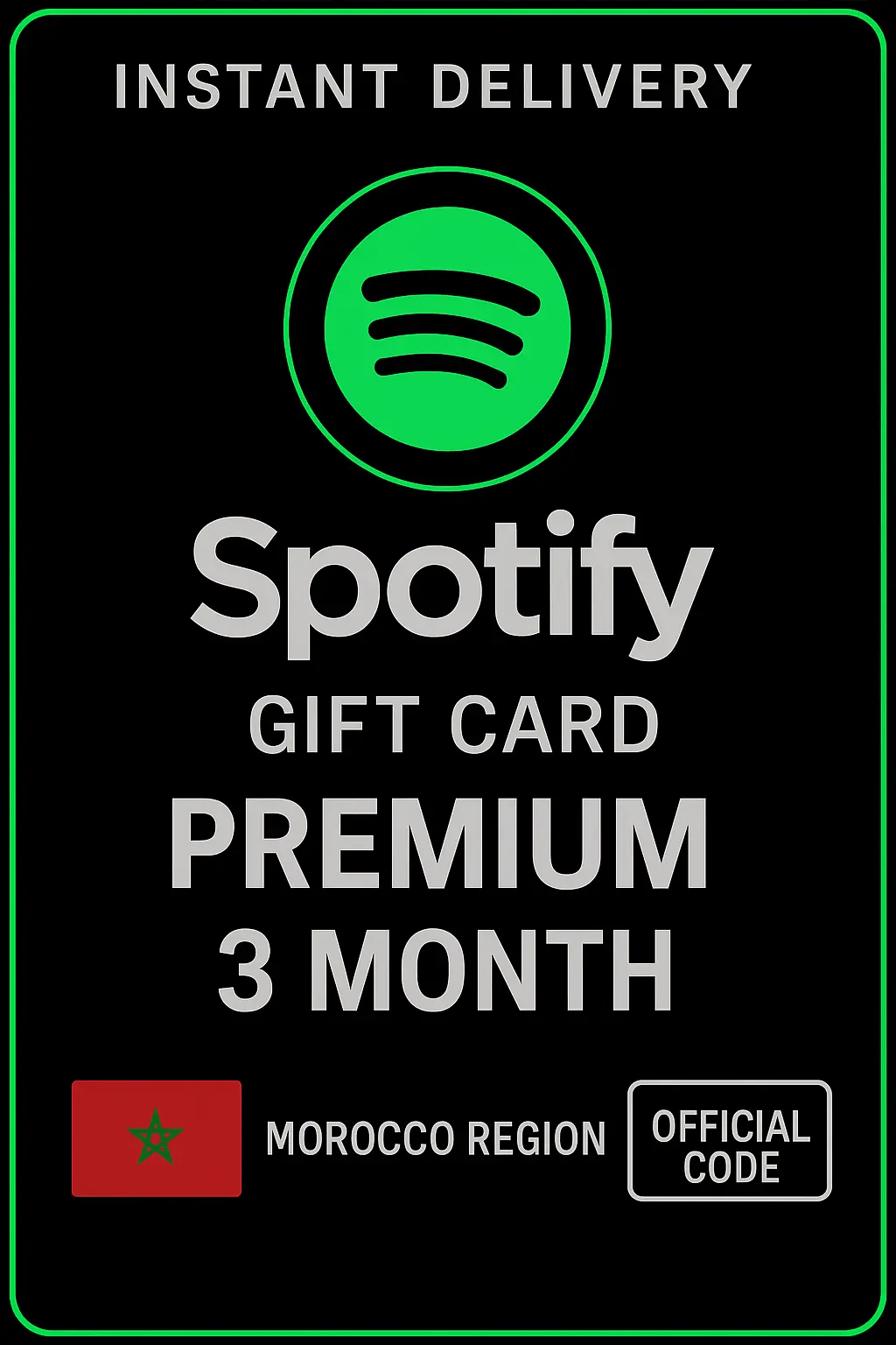 Spotify Geschenkkarte Marokko - 3 Monate Premium Spotify Geschenkkarte Marokko - 3 Monate Premium