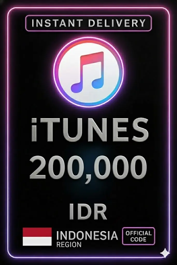 iTunes подаръчна карта Индонезия - 200.000 IDR iTunes подаръчна карта Индонезия - 200.000 IDR
