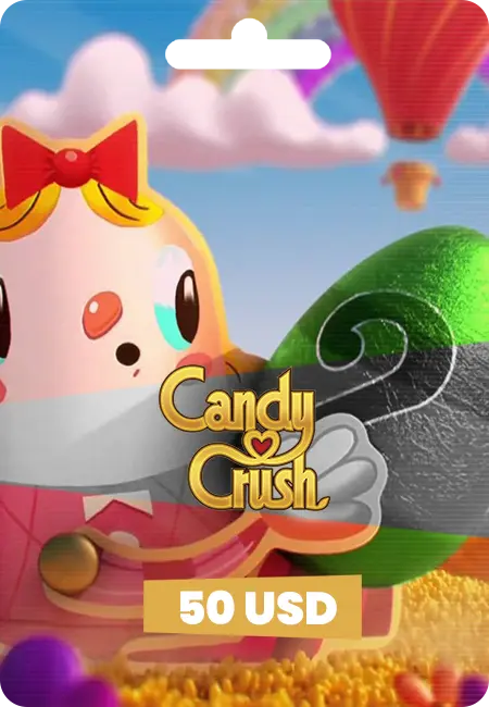 Candy Crash Saga - 50$ Gold Bar Code
