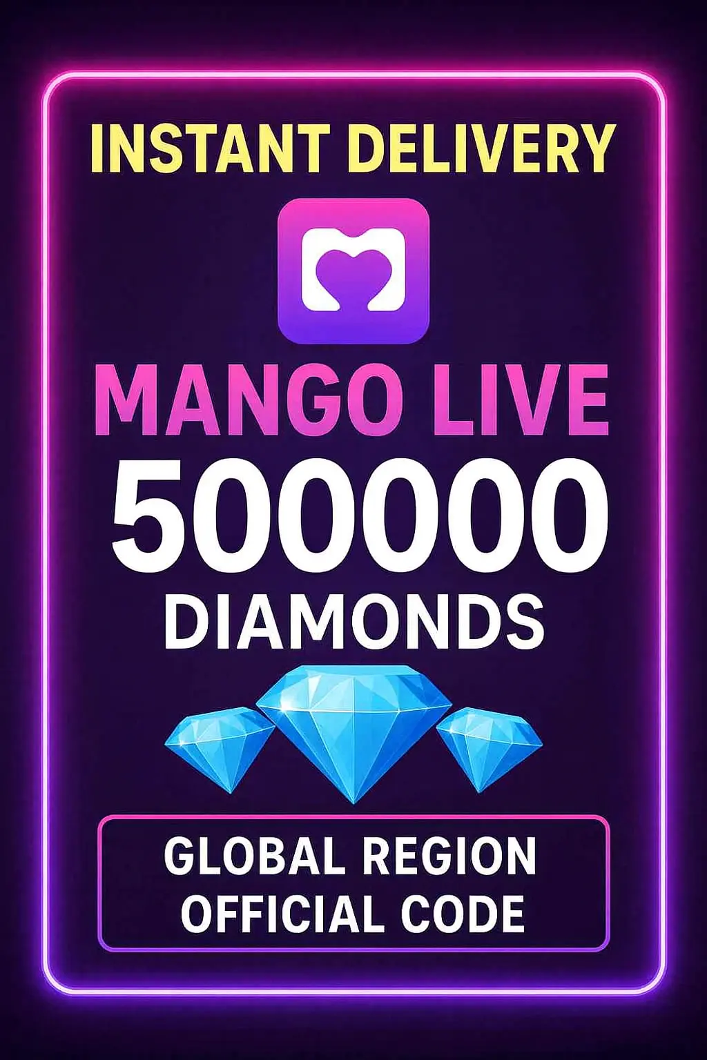 Mango Live Top-Up - 500000 Berlian Mango Live Top-Up - 500000 Berlian