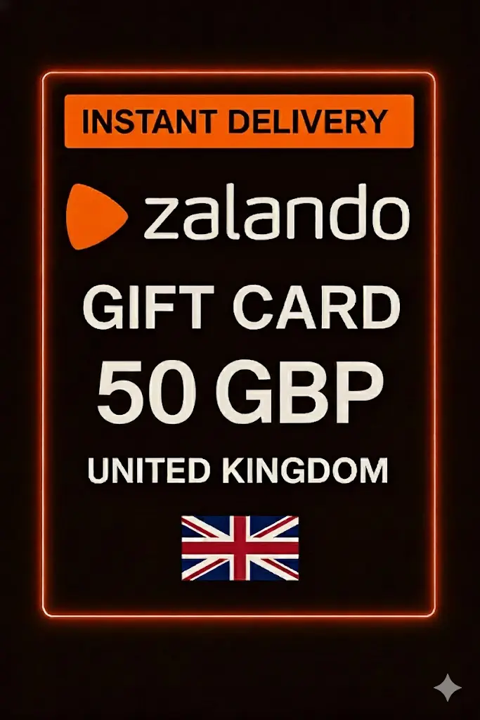 Zalando Hediye Kartı - 50 GBP (İngiltere) Zalando Hediye Kartı - 50 GBP (İngiltere)