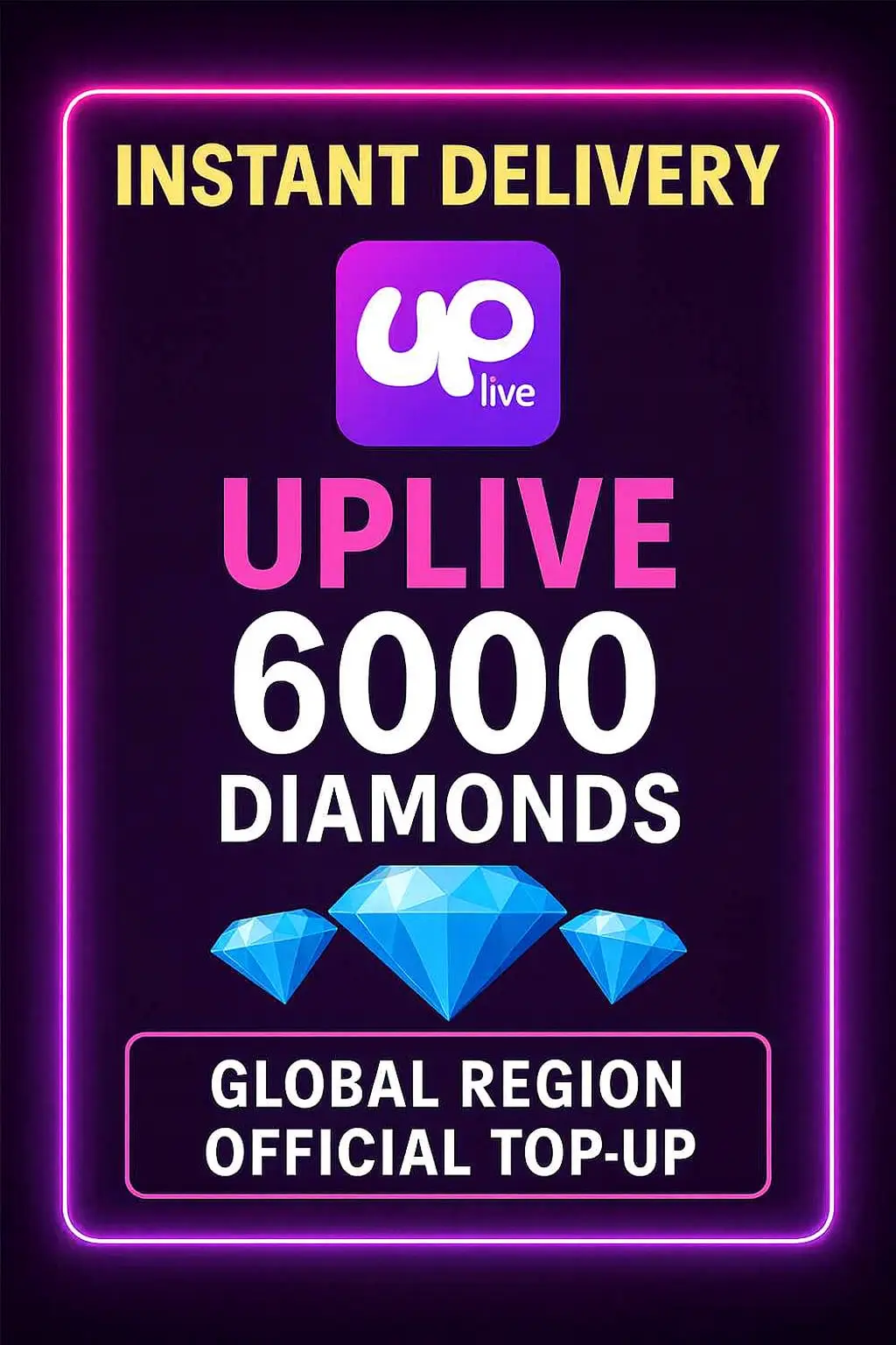 UPlive 6000 Diamonds (Top-Up) UPlive 6000 Diamonds (Top-Up)