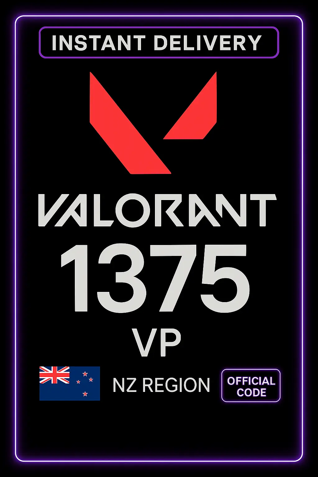 Valorant NZD 23 - 1375 VP Valorant NZD 23 - 1375 VP