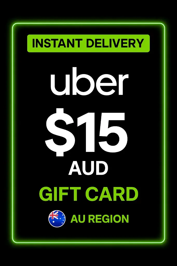 उबर गिफ्ट कार्ड - 15 AUD उबर गिफ्ट कार्ड - 15 AUD