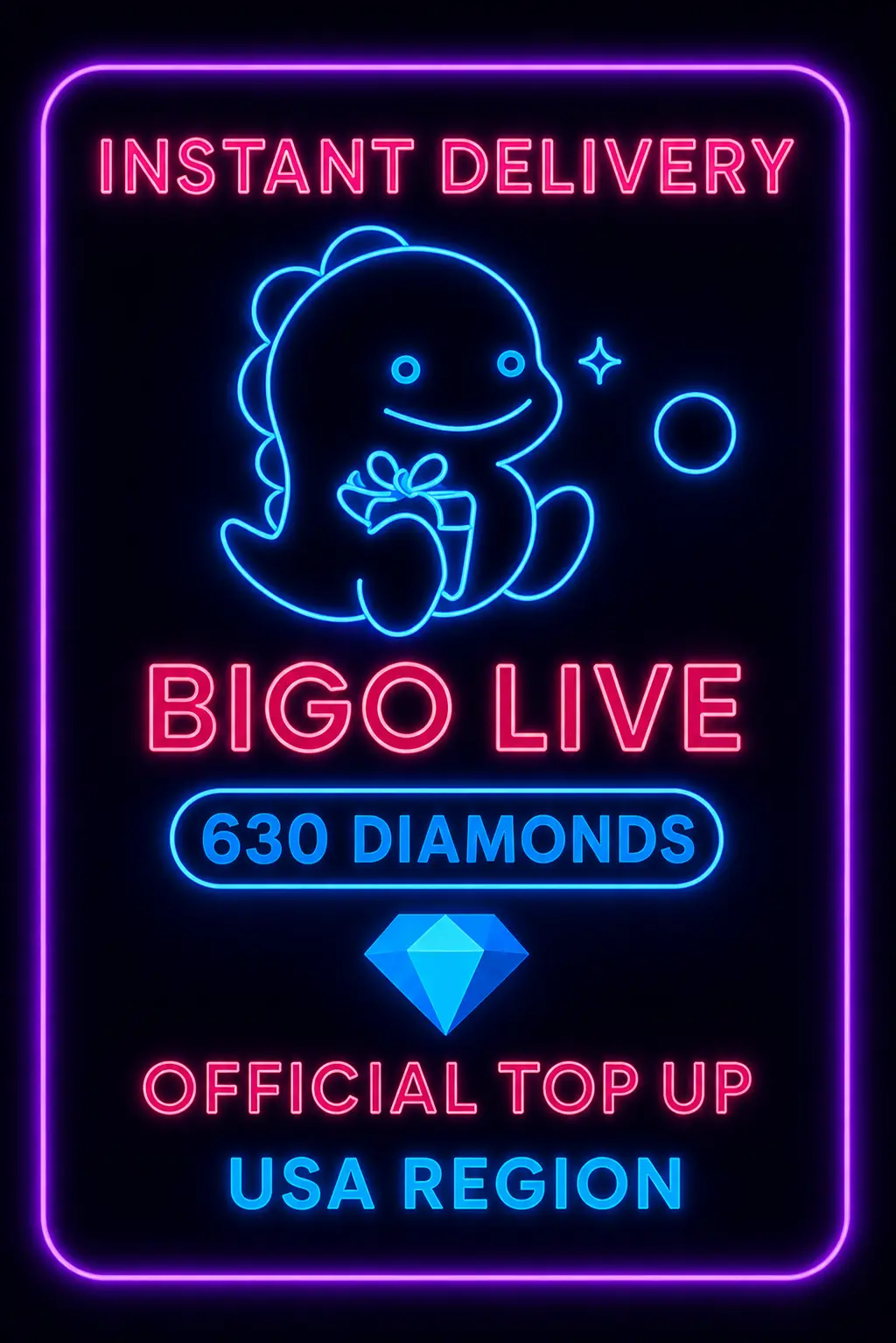 Bigo Live - 630 Diamonds (Top-Up) (US) Bigo Live - 630 Diamonds (Top-Up) (US)