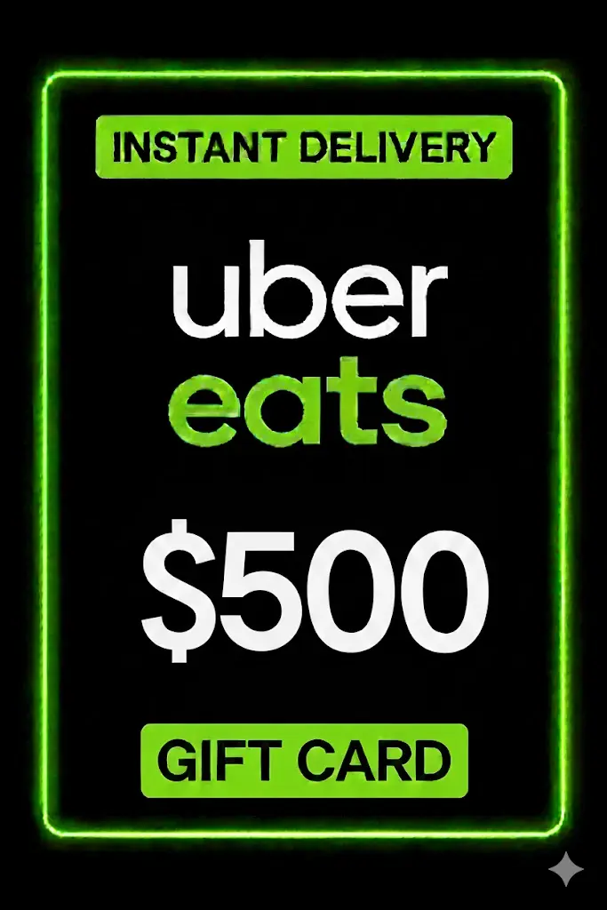 Uber Eats Gift Card - 500$ Uber Eats Gift Card - 500$