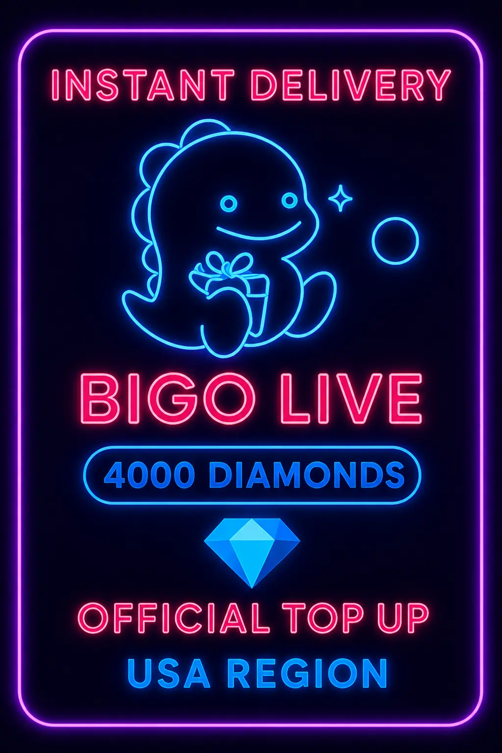 Bigo Live - 4000 Diamonds (Top-Up) (US) Bigo Live - 4000 Diamonds (Top-Up) (US)