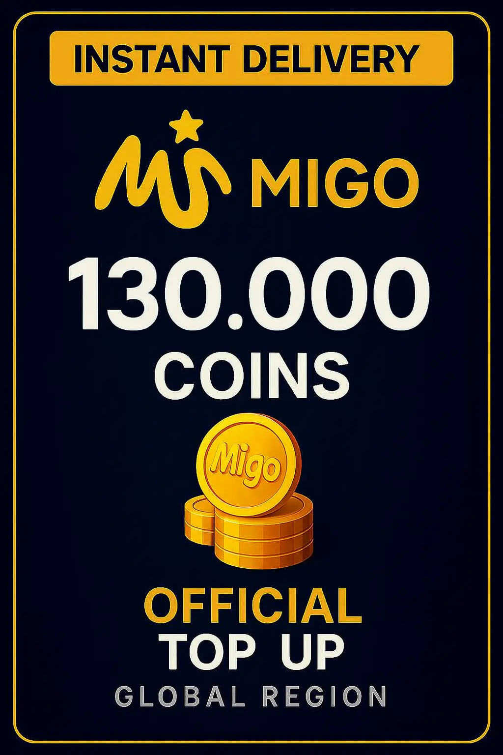 Migo Live 130.000 Kovančkov (Dopolnitev) Migo Live 130.000 Kovančkov (Dopolnitev)