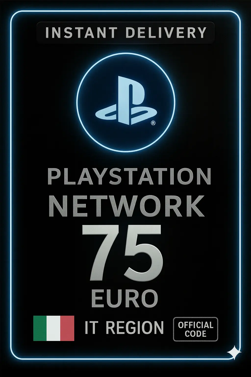 Dárková karta Playstation Itálie - 75€ Dárková karta Playstation Itálie - 75€