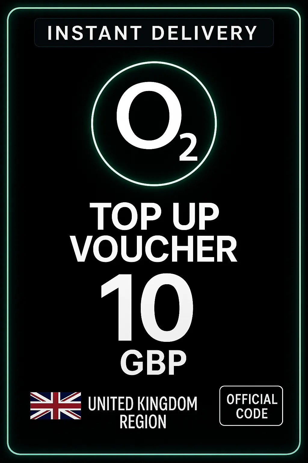 O2 Top-Up Voucher - 10 GBP O2 Top-Up Voucher - 10 GBP