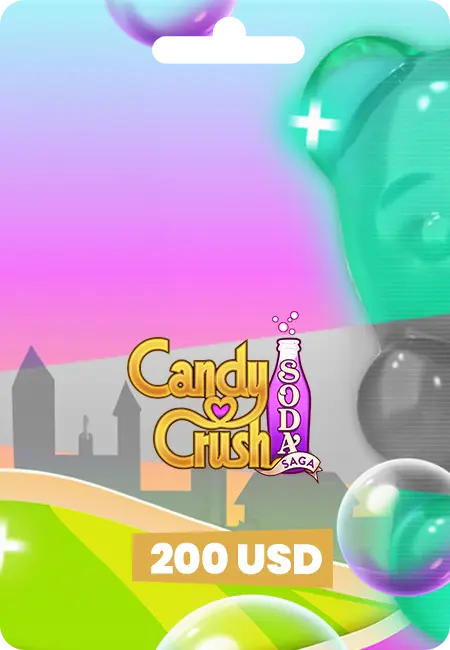 Candy Crash Saga Soda - 200$ Gold Bar Code