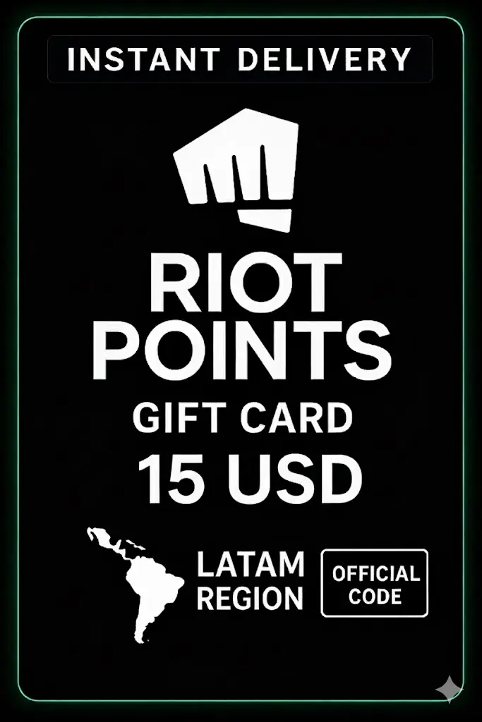 Riot Points Latam America - 15 USD Riot Points Latam America - 15 USD
