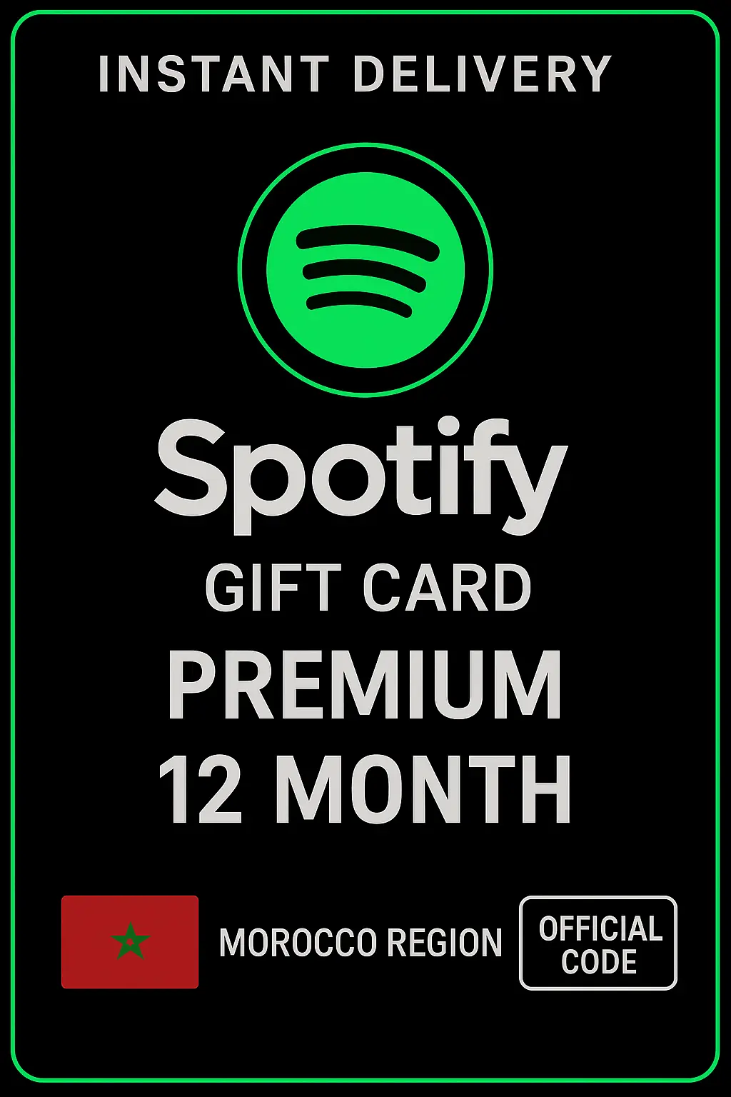 Spotify Geschenkkarte Marokko - 12 Monate Premium Spotify Geschenkkarte Marokko - 12 Monate Premium