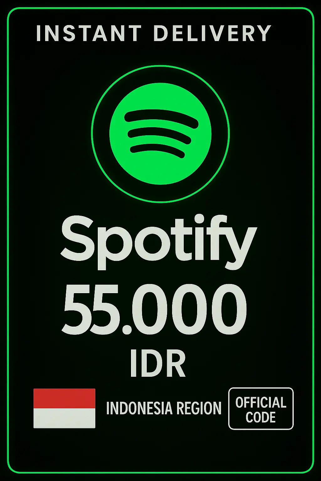 Spotify Индонезия 55.000 IDR Spotify Индонезия 55.000 IDR