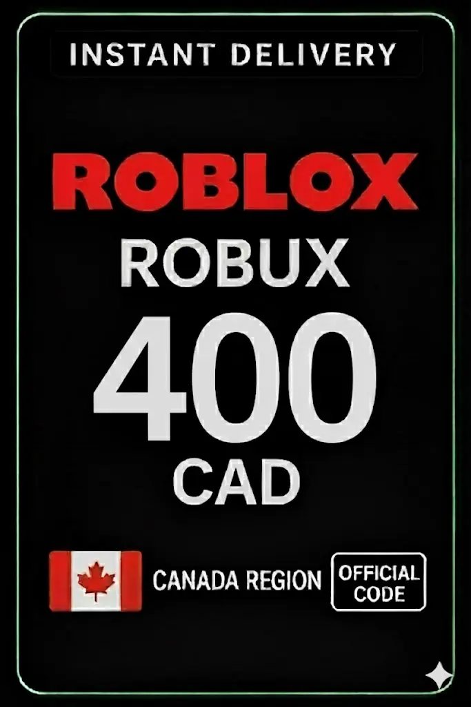 Roblox 400 CAD подаръчна карта (Канада) Roblox 400 CAD подаръчна карта (Канада)