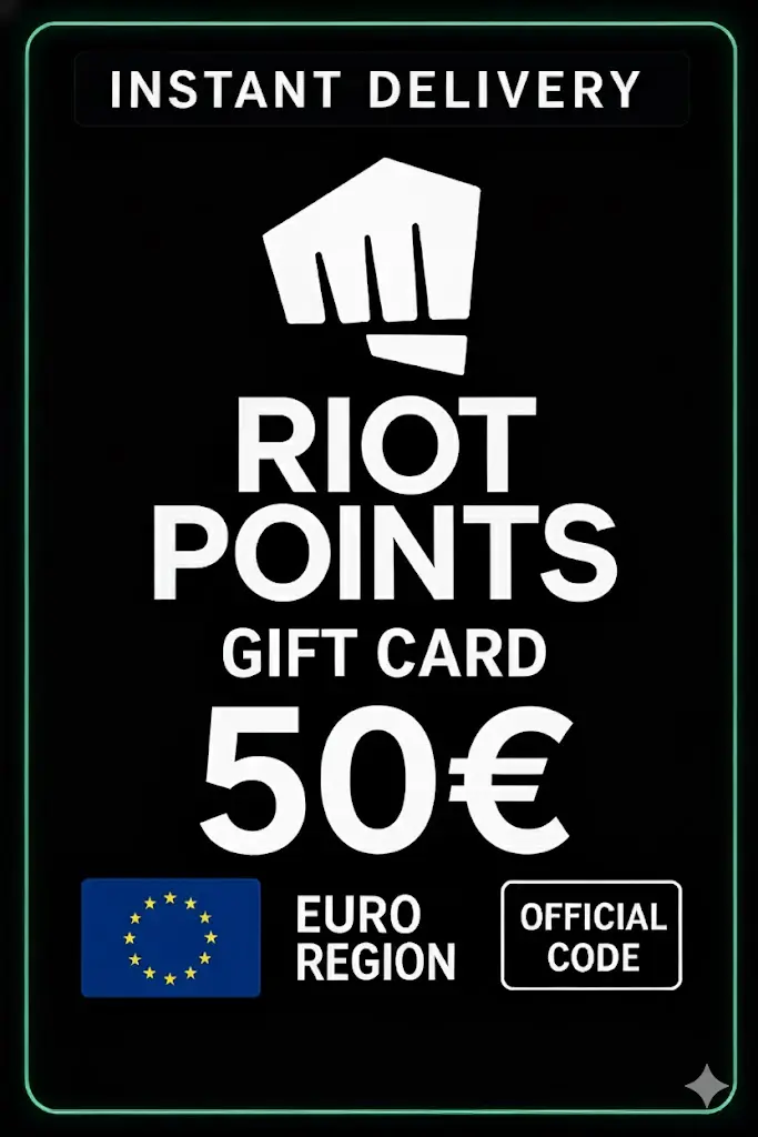 Riot Points 50 Euro Dárková Karta Riot Points 50 Euro Dárková Karta
