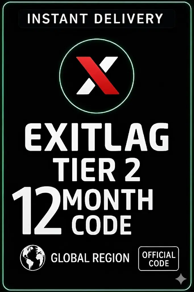 Exitlag 12 Month (Tier 2) Check description for region restrictions. Exitlag 12 Month (Tier 2) Check description for region restrictions.