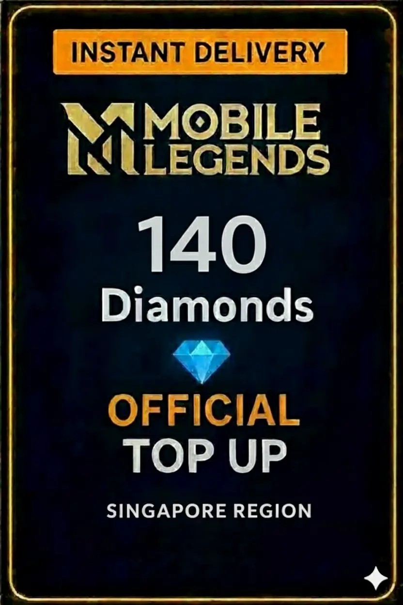 Mobile Legends - 140 Diamonds Top-Up (Singapore) Mobile Legends - 140 Diamonds Top-Up (Singapore)