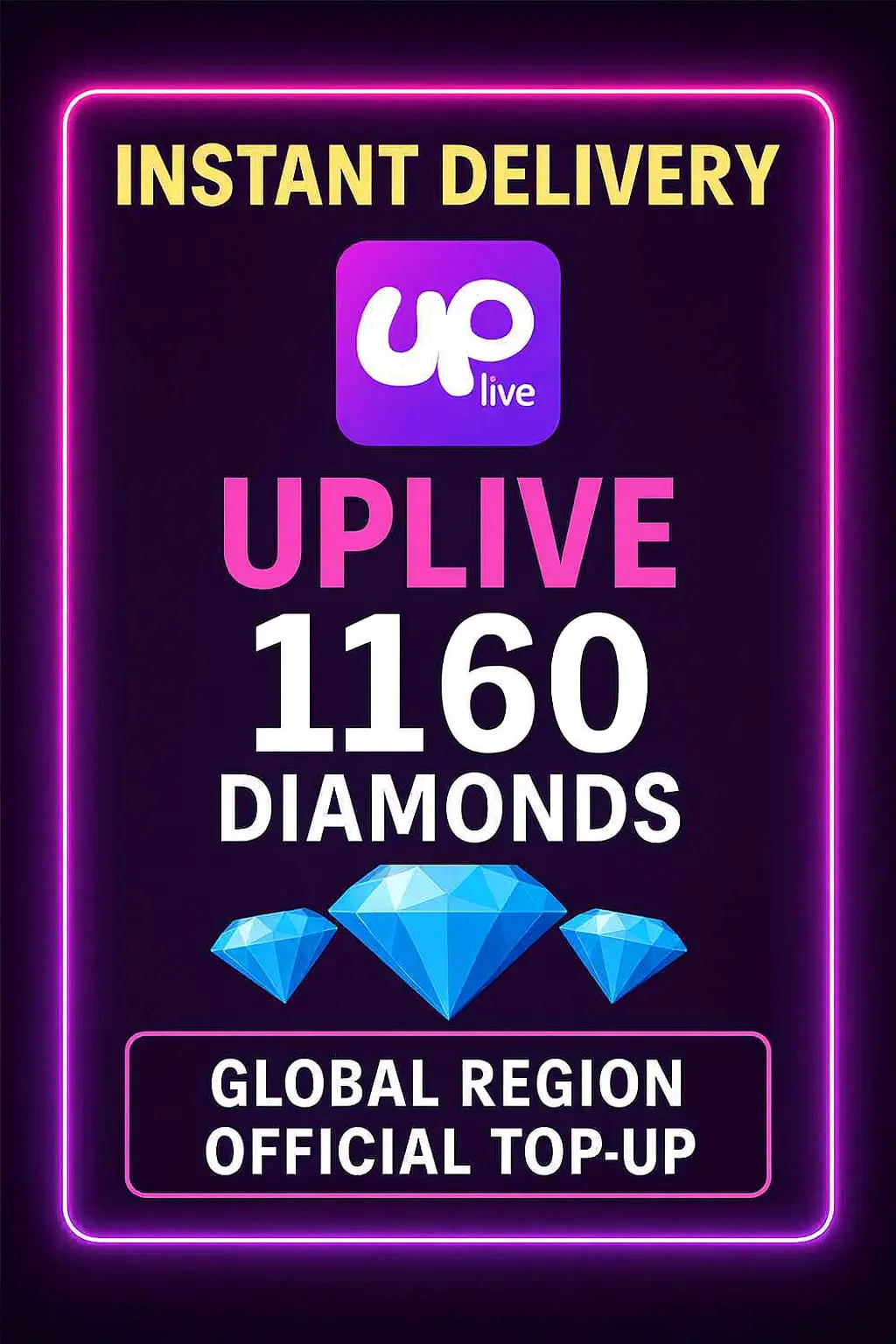 UPlive 1160 Diamonds (Top-Up) UPlive 1160 Diamonds (Top-Up)