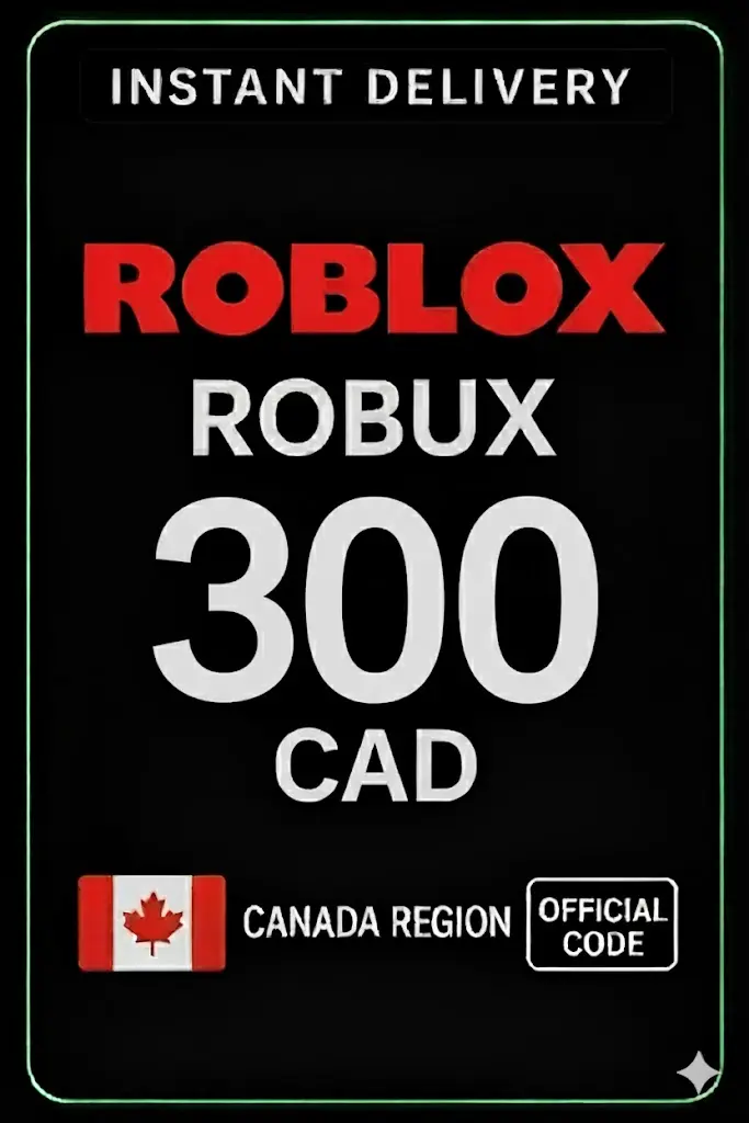 Roblox 300 CAD Игрална карта (Канада) Roblox 300 CAD Игрална карта (Канада)