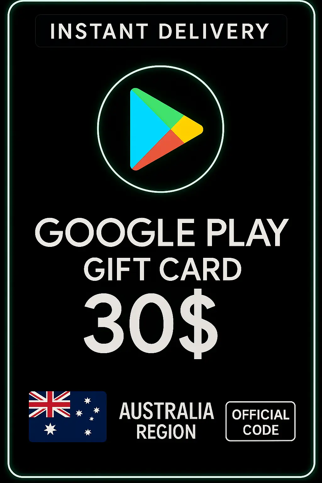 Carte regalo Google Play - Australia AUD $ 30 Carte regalo Google Play - Australia AUD $ 30