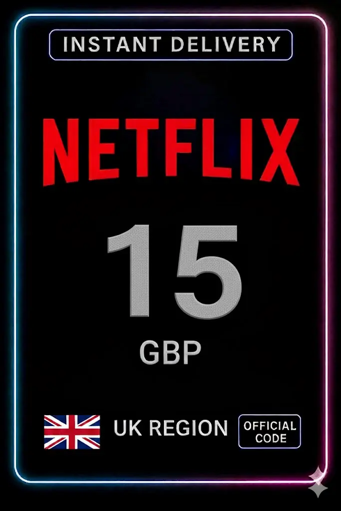 Netflix Gift Card 15 GBP UK Netflix Gift Card 15 GBP UK