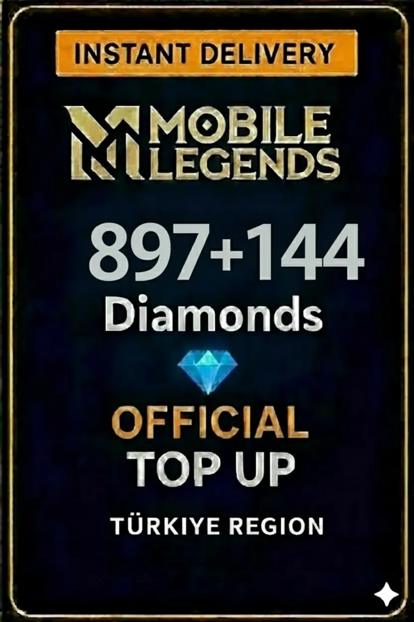 モバイルレジェンズ 897 + 144ダイヤモンドチャージ(トルコ) モバイルレジェンズ 897 + 144ダイヤモンドチャージ(トルコ)
