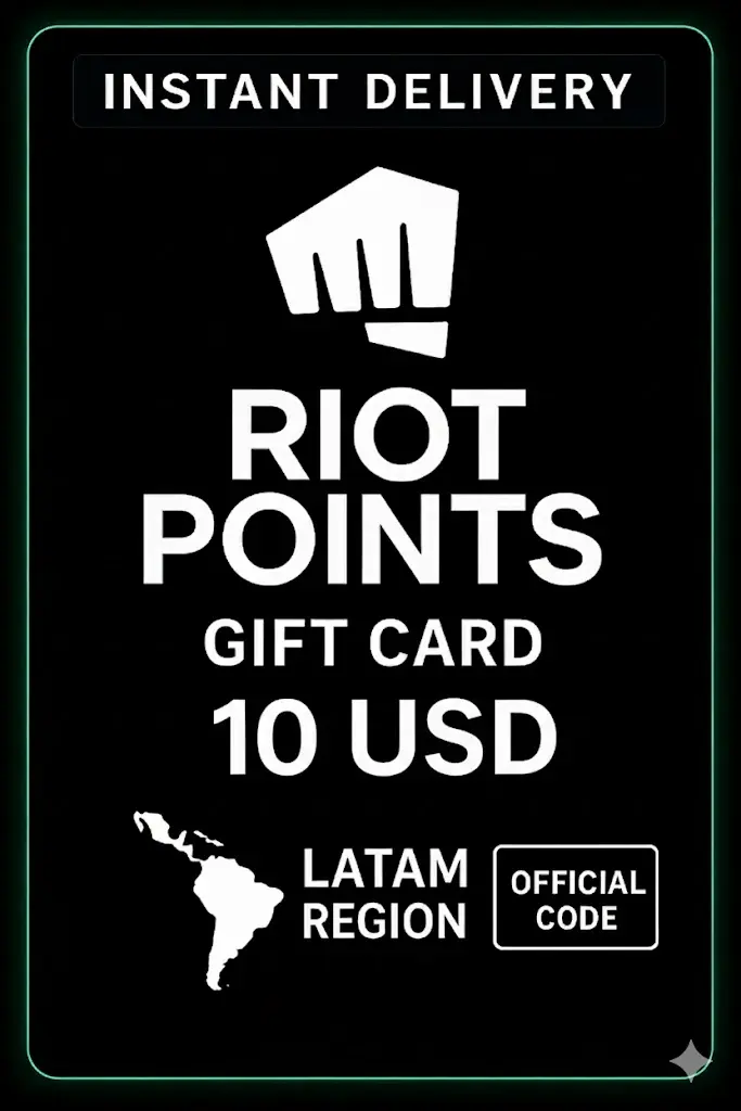 Riot Points Latam America - 10 USD Riot Points Latam America - 10 USD