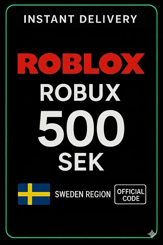 Roblox 500 SEK игрална карта (SE) Roblox 500 SEK игрална карта (SE)