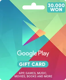 Карта за подарък Google Play - Корея 30000 WON Карта за подарък Google Play - Корея 30000 WON