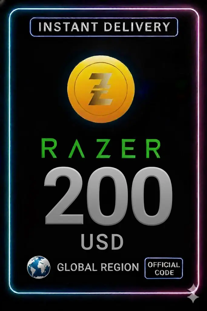 200 USD Razer Gold Глобален ПИН 200 USD Razer Gold Глобален ПИН