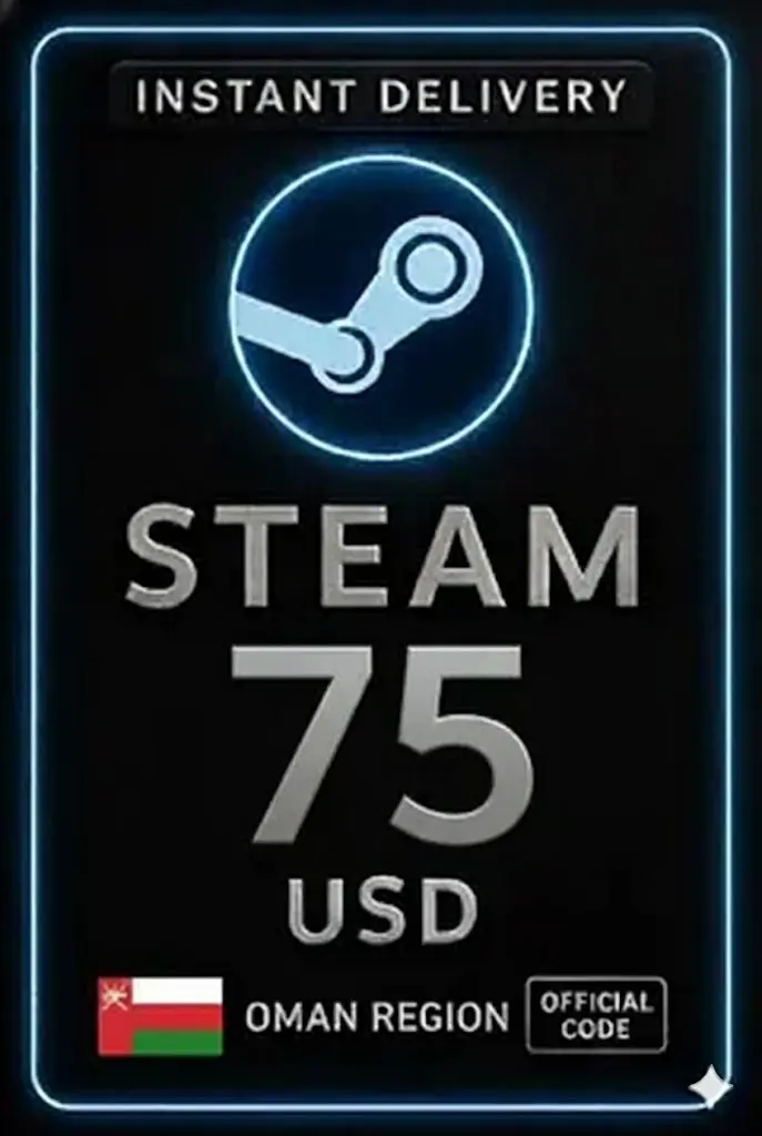 Kod Wallet Steam - 75 USD (Oman) Kod Wallet Steam - 75 USD (Oman)