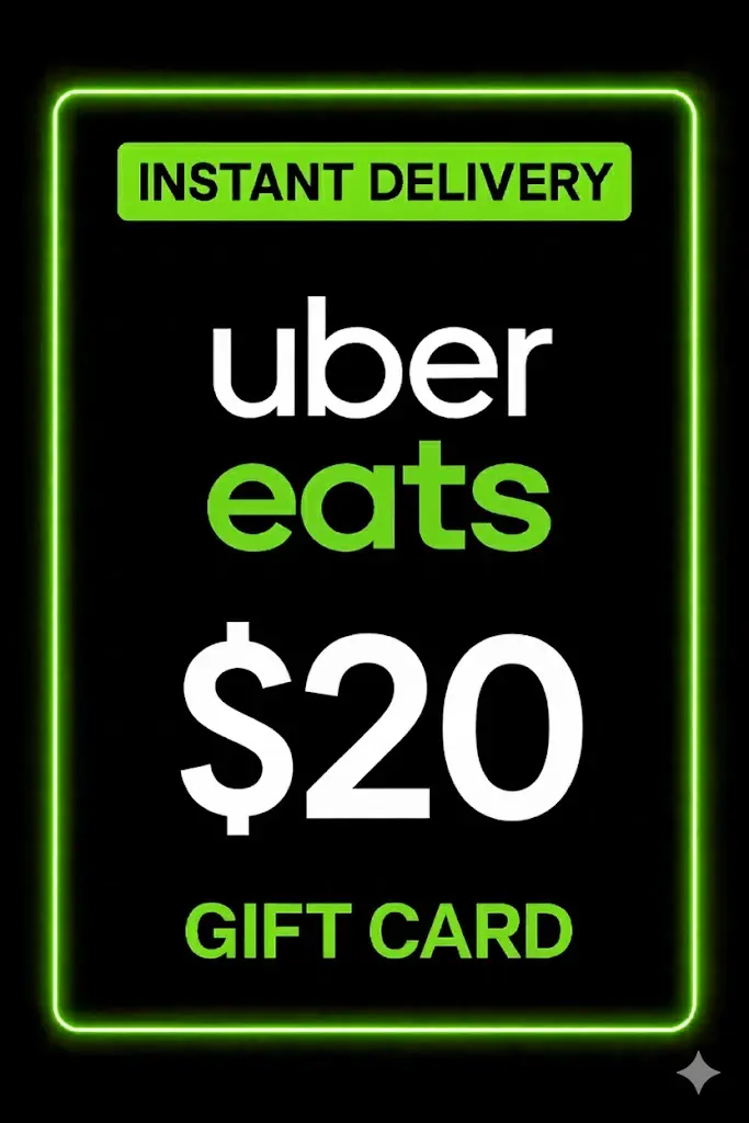 Uber Eats Gift Card - 20$ (USA) Uber Eats Gift Card - 20$ (USA)