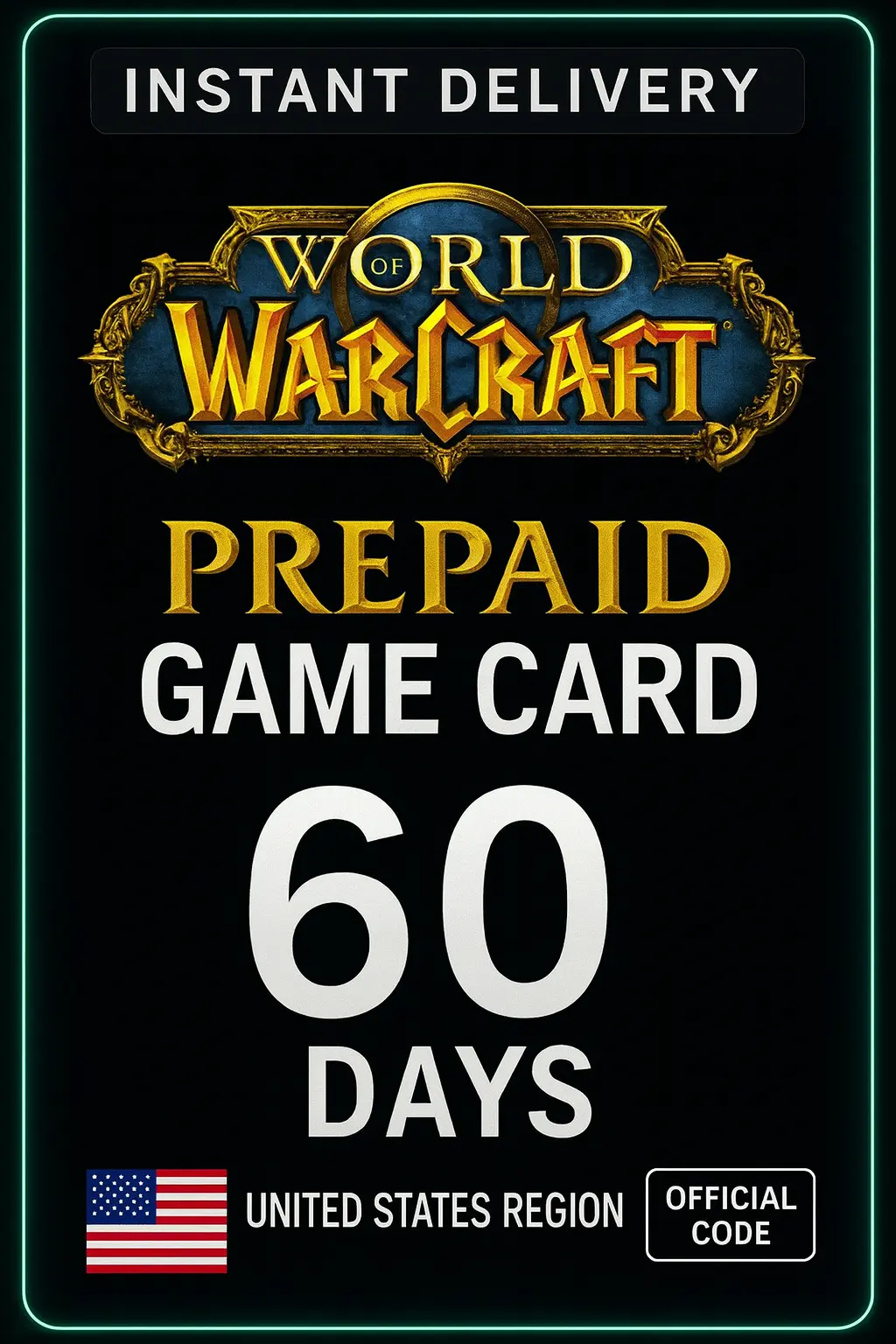 World Of Warcraft 60 Days Prepaid Game Card (US) World Of Warcraft 60 Days Prepaid Game Card (US)