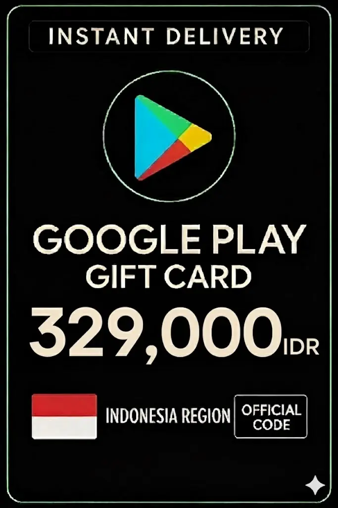 Google Play Подаръчна карта - Индонезия IDR 329.000 Google Play Подаръчна карта - Индонезия IDR 329.000